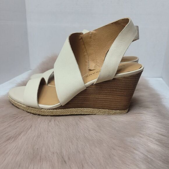 Lucky Brand Womens LK-Lowden Wedge Platform Sandals Sandshell Size 8.5 M US - Picture 3 of 9